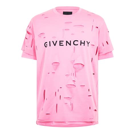 givenchy pink star shirt|givenchy signature t shirt.